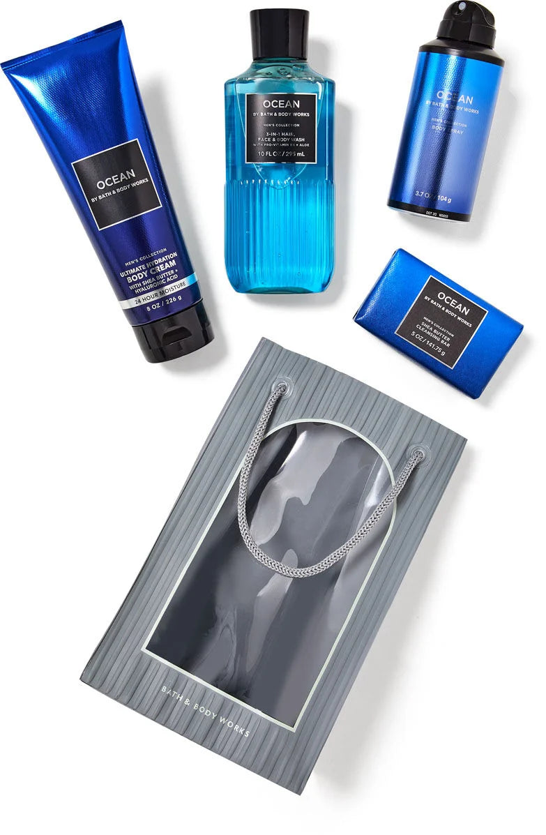 Pack Ocean Mens Collection Bath & Body Works 4P – Glow Skincare