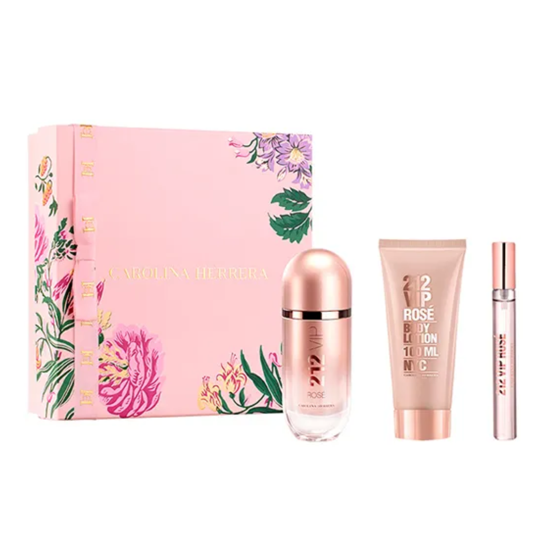 Estuche Dama 212 Vip Rose Carolina Herrera – Glow Skincare