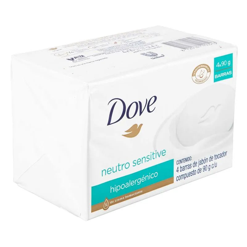 Barra de Jabon Neutro Sensitive Dove Pack 4