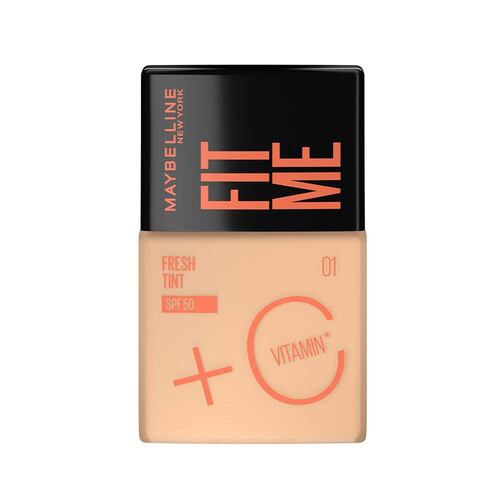 Fit Me Fresh Tint Base de Maquillaje FPS50+Vitamina C Maybelline