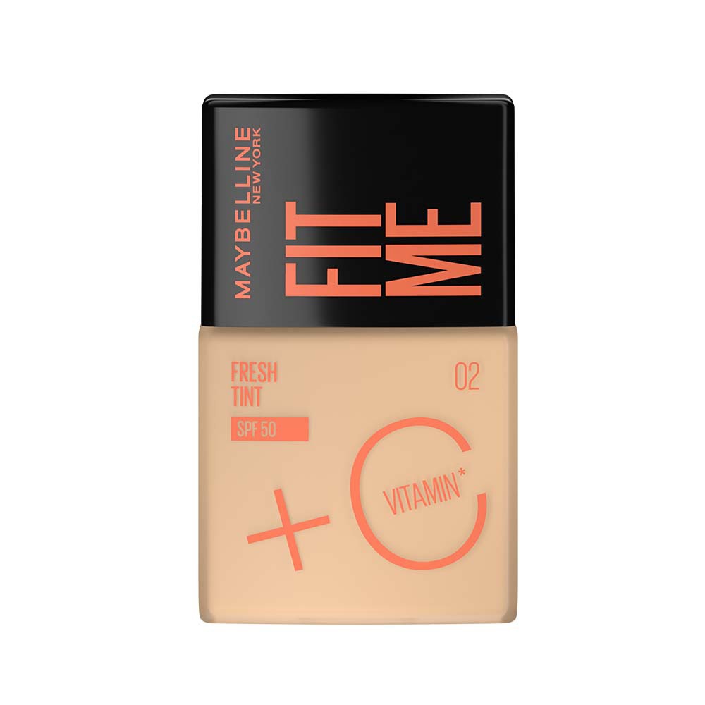 Fit Me Fresh Tint Base de Maquillaje FPS50+Vitamina C Maybelline