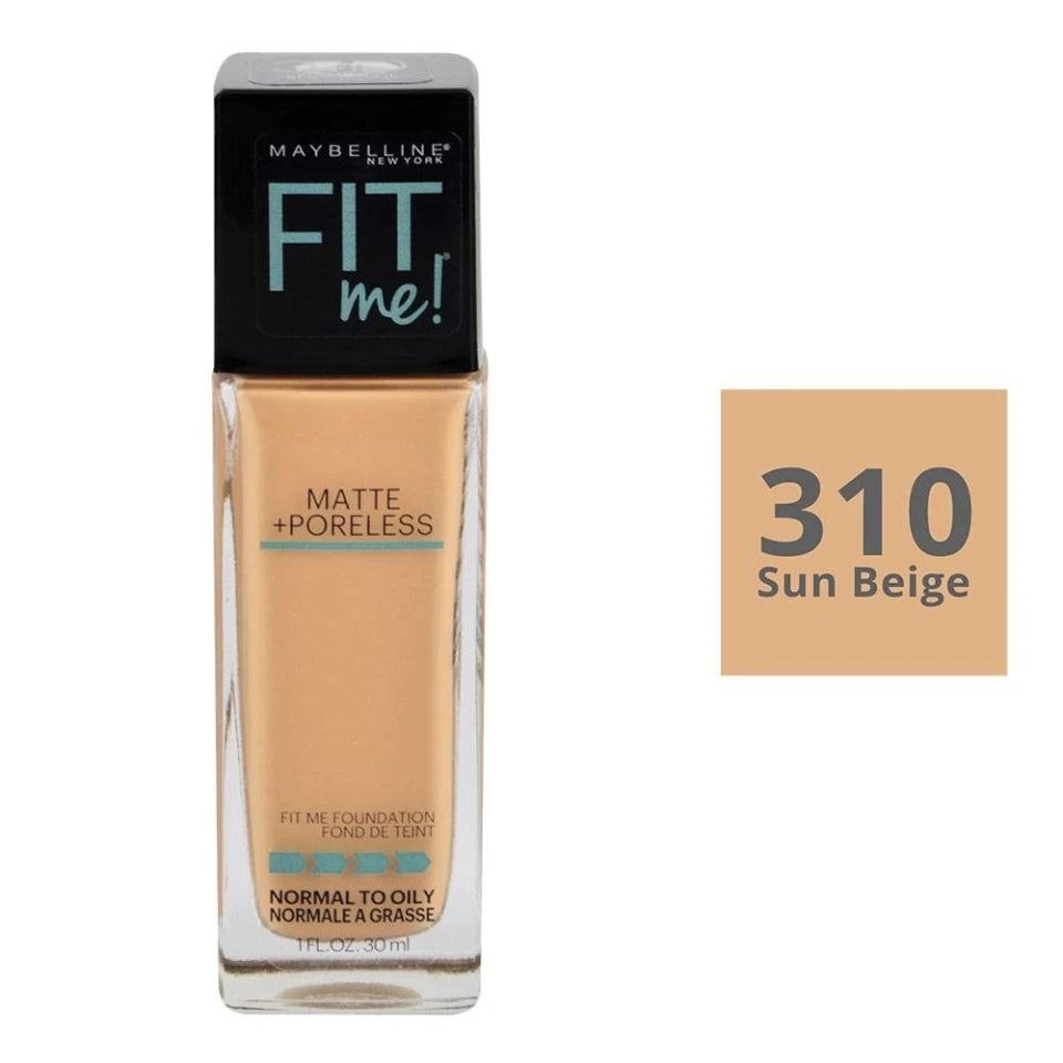Base de Maquillaje Liquido Mat Poreless Fit Me No.310 Maybelline – Glow  Skincare