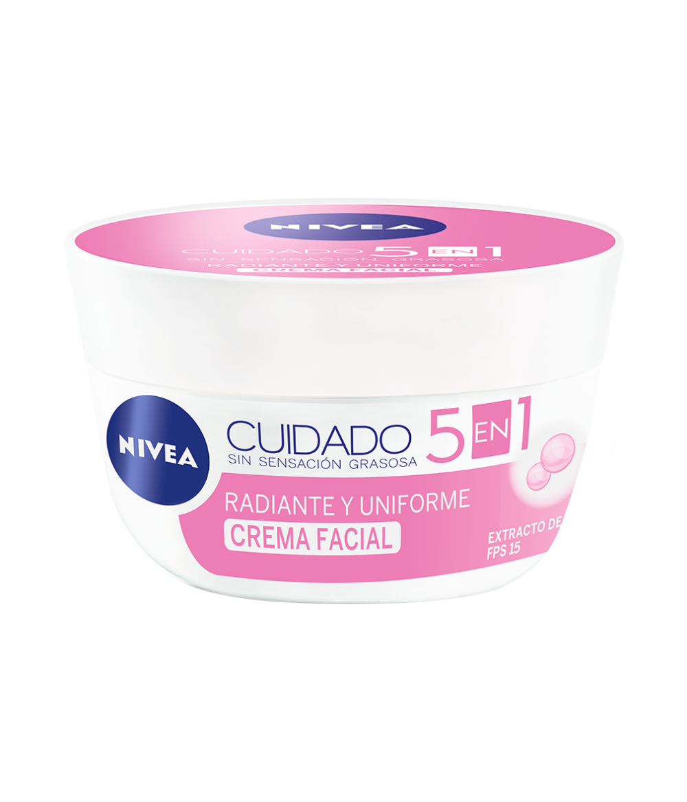 Facial 5 en 1 Cuidado Aclarado Natural Crema FPS15 Nivea