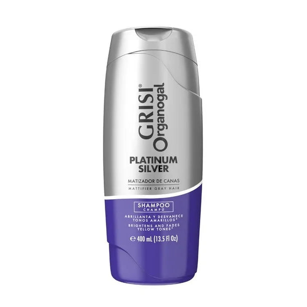 Organogal Platinum Silver Shampoo Matizador de Canas Grisi 400ml