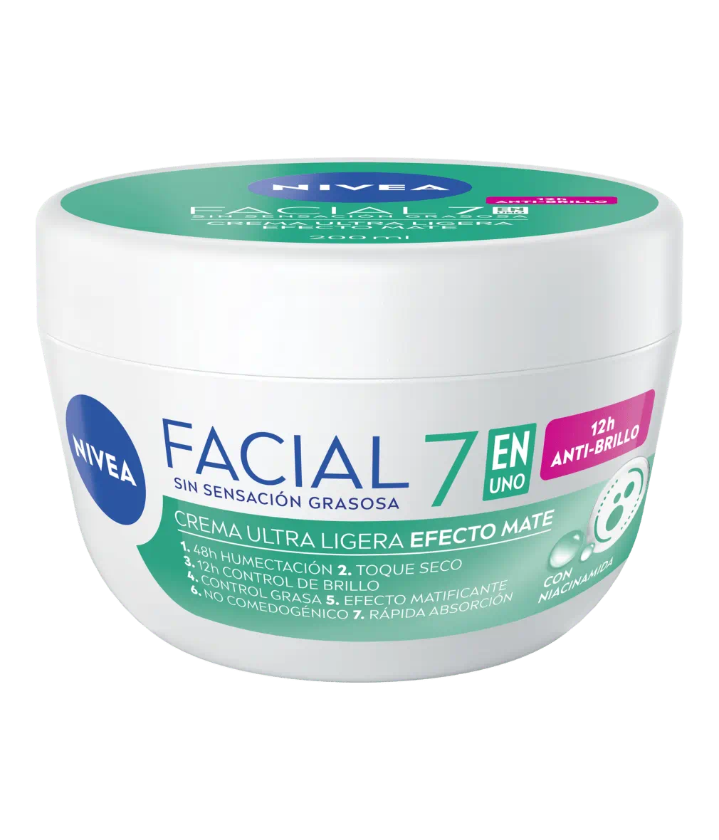 Crema Facial Ultra Ligera Efecto Mate 7en1 Nivea