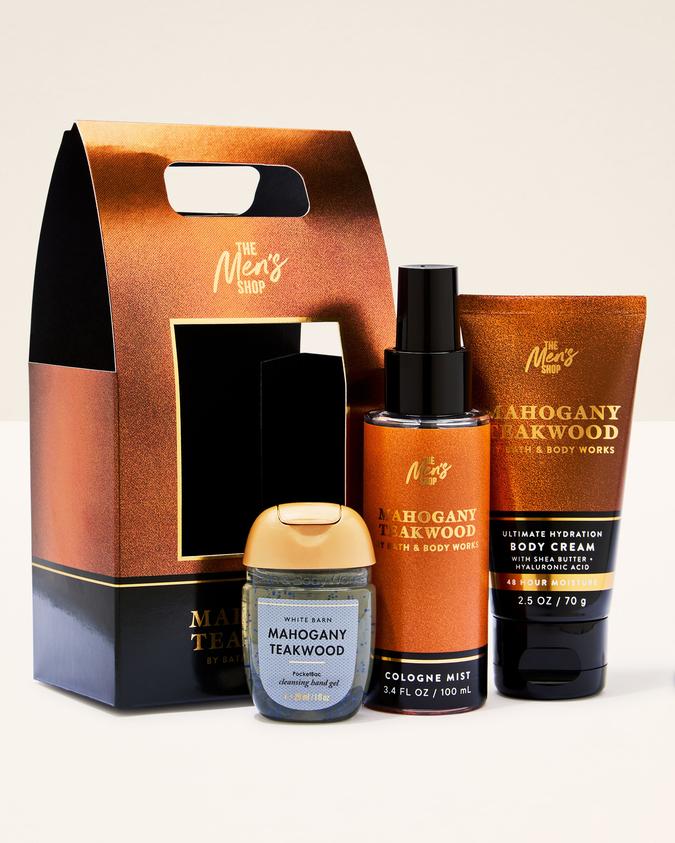 Set Mahogany Teakwood Men Bath & Body Works