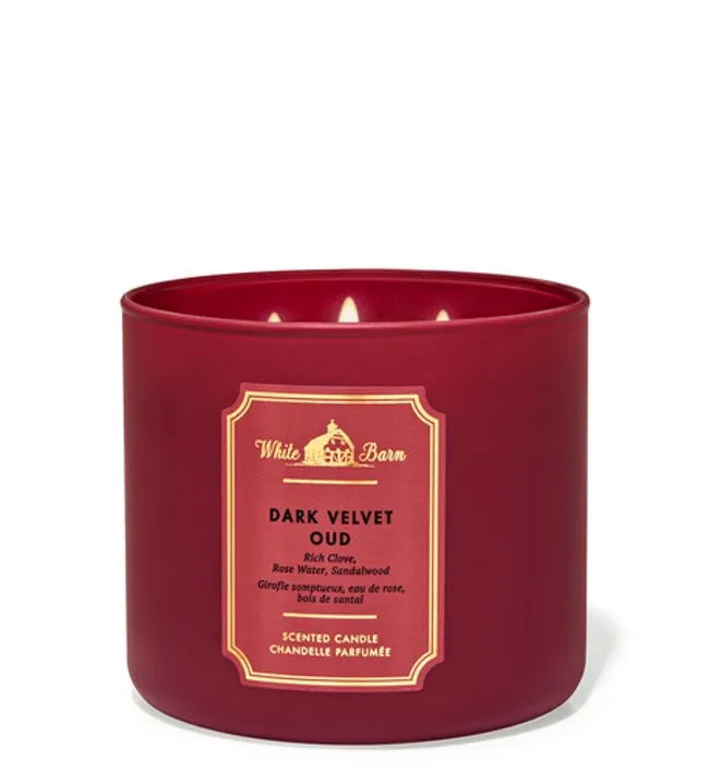 Vela Tres Mechas Dark Velvet Oud Bath & Body Works