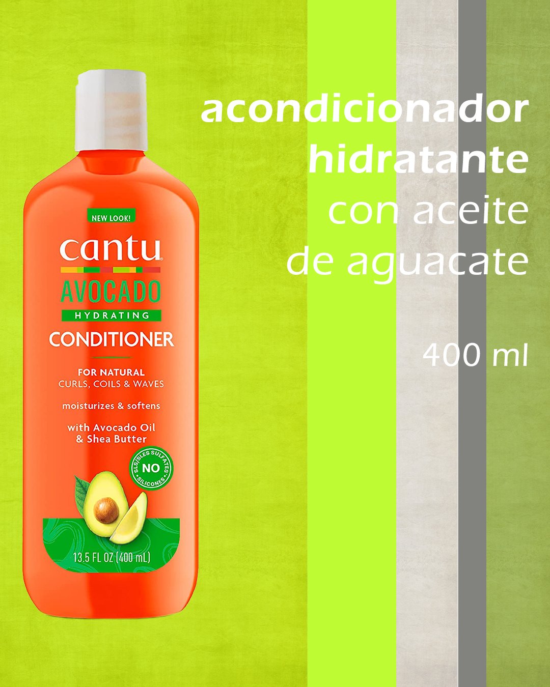 Acondicionador Hidratante Con Aceite de Aguacate Cantu