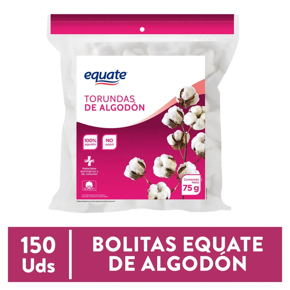Torundas De Algodon Equate