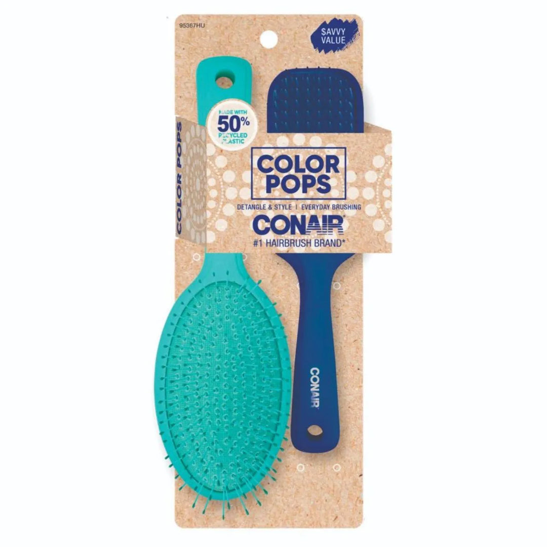 Set Cepillo Color Pop Cushion & All Purpose Conair