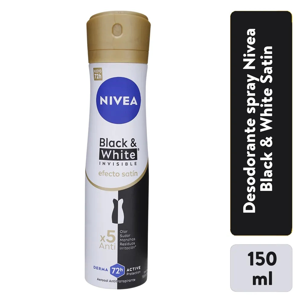 Desodorante Spray Efecto Stin Black & White Nivea
