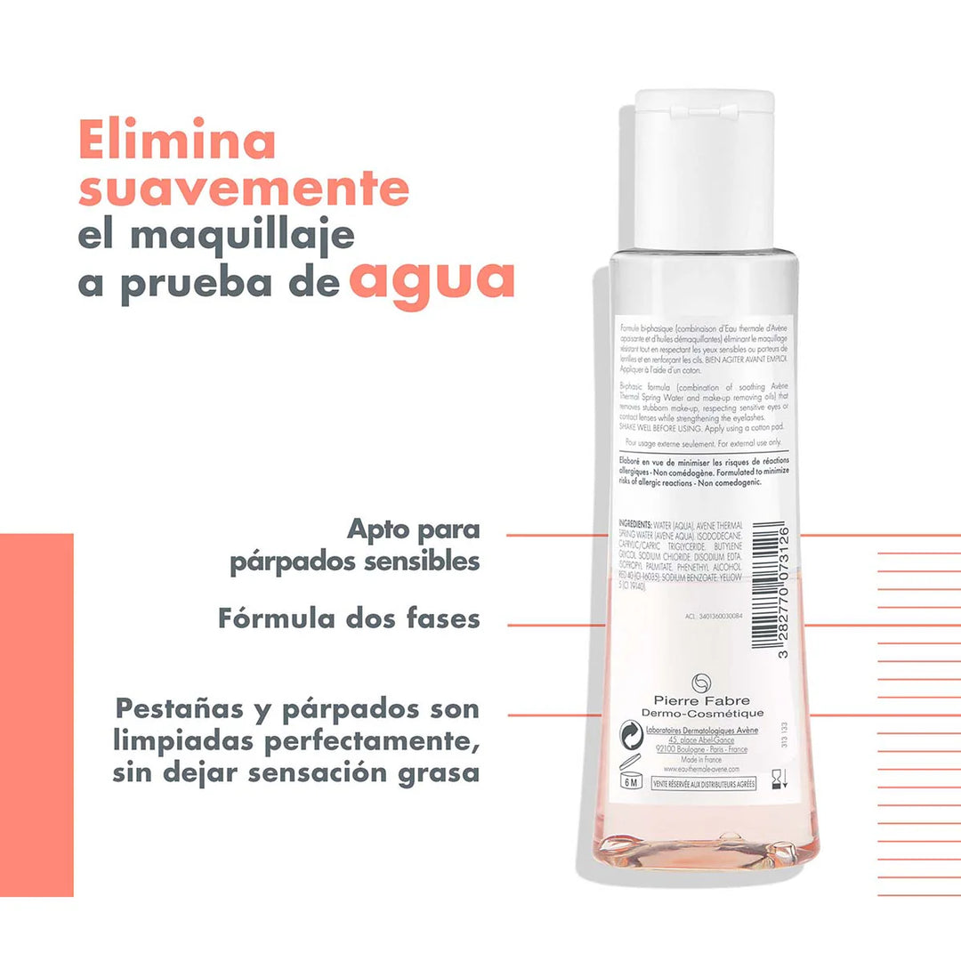 Desmaquillante de Ojos Intenso Waterpoof Avene 125ml