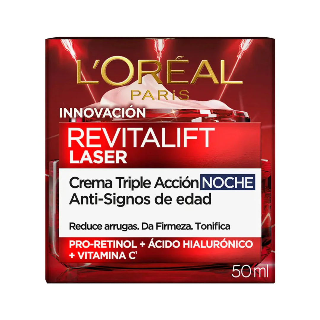 Revitalift Laser Crema Triple Accion Noche Loreal Paris