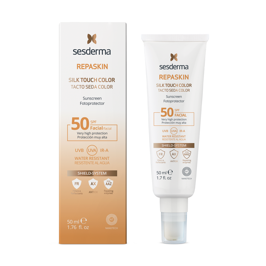 Repaskin Fotoprotector Tacto de Seda Color FPS50 Sesderma