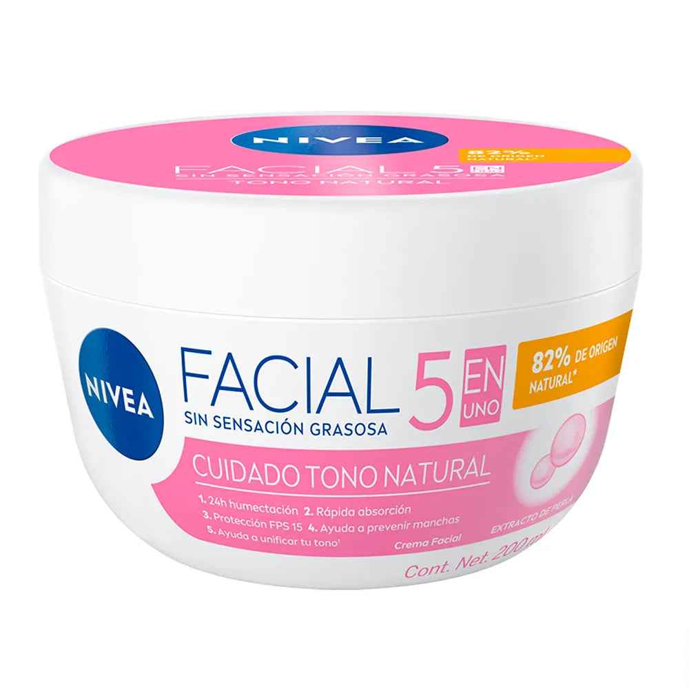 Facial 5 en 1 Cuidado Tono Natural Nivea