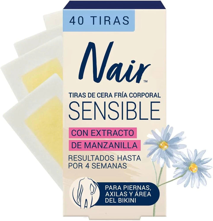 Tiras de Cera Fría Facial Nair