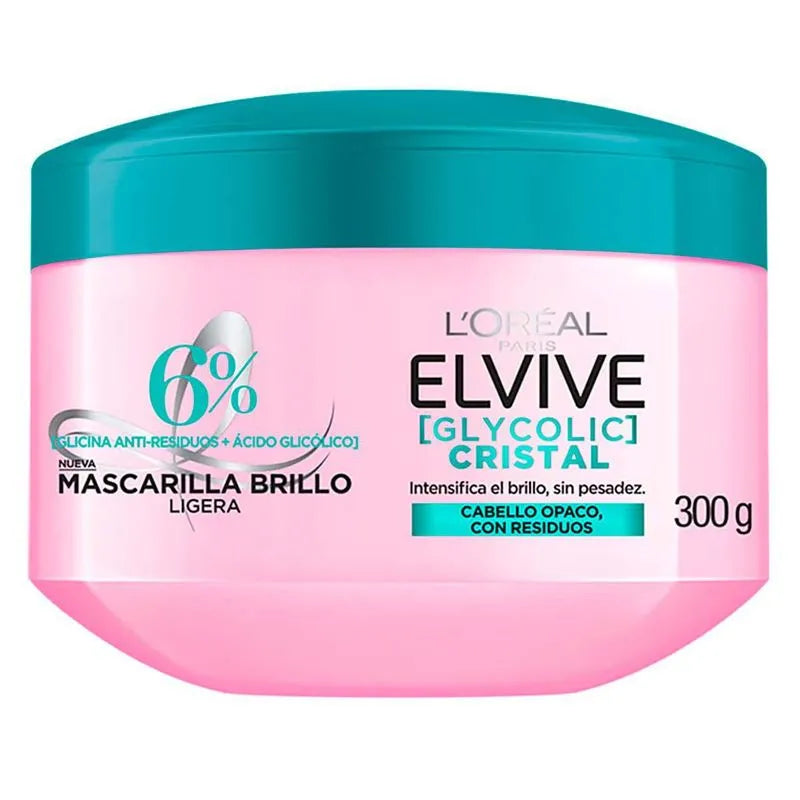 Mascarilla Capilar Glycolic Cristal Brillo Loreal Elvive