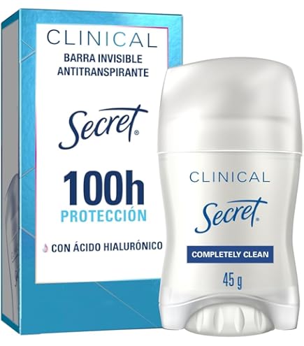 Antitranspirante Clinical Barra Invisible Con Acido Hialuronico Secret