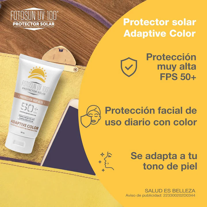 Fotosun UV100 Protector Solar Facial Color FPS50 Daclaf