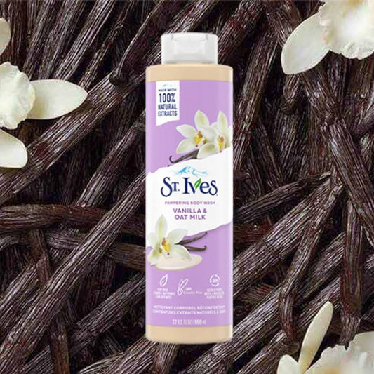 Body Wash Exfoliante Vanilla & Oat Milk St Ives 650ml