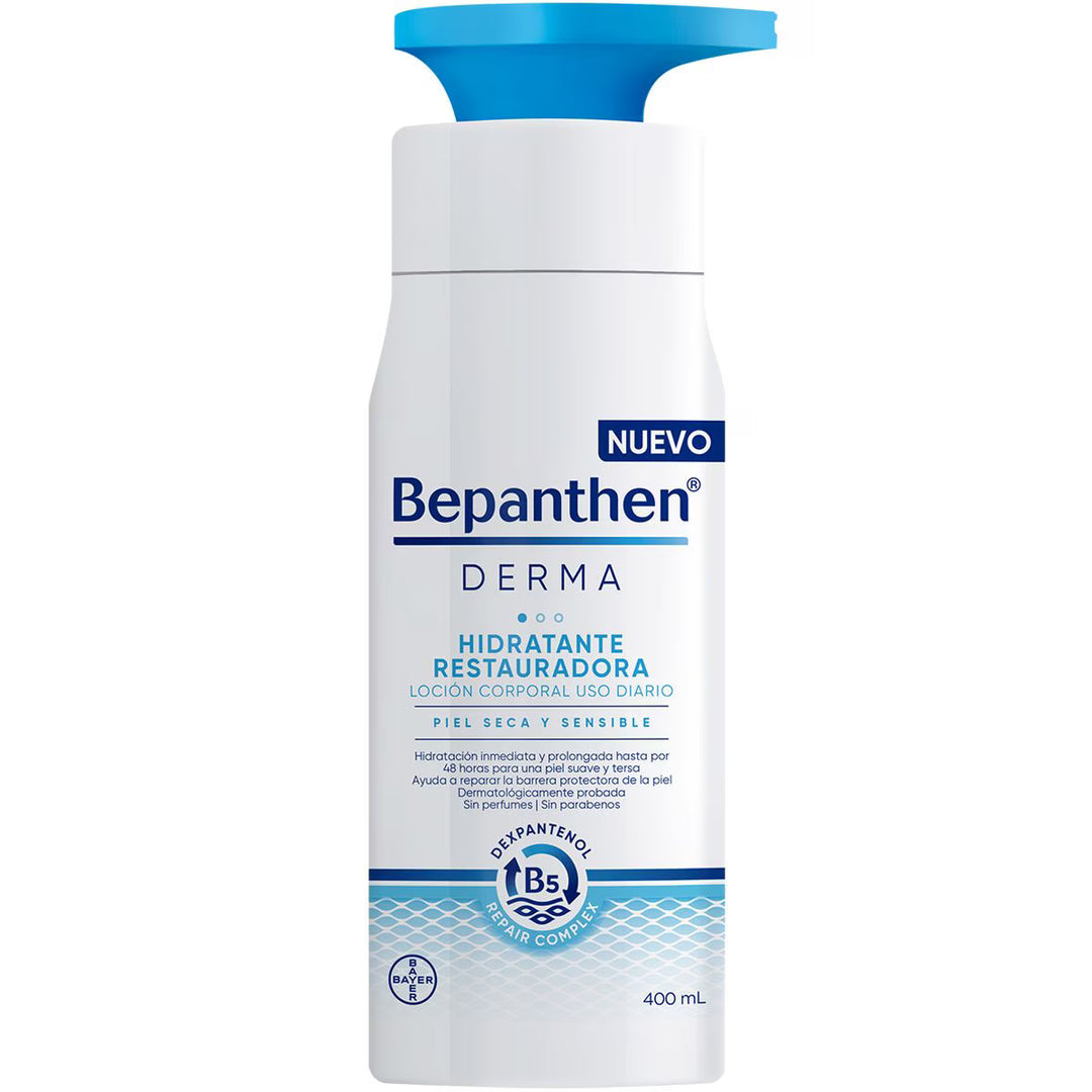 Bepanthen Derma Hidratante Restaurador Locion Bayer 400ml