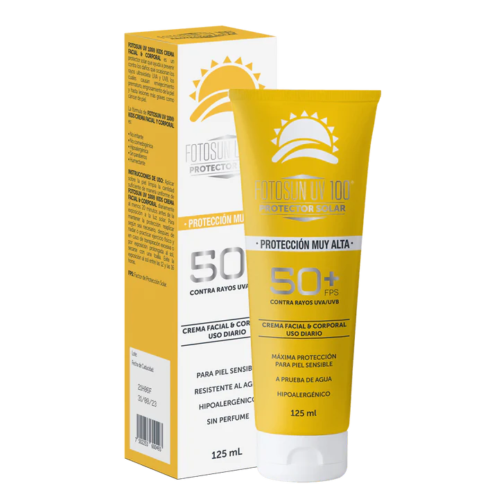 Fotosun UV100 Protector Solar Facial y Corporal FPS50 Daclaf