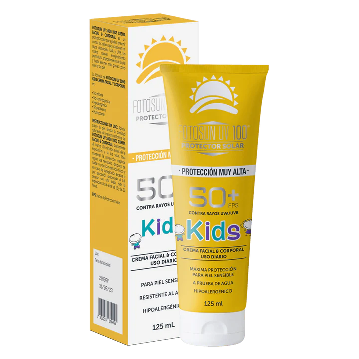 Fotosun UV100 Kids Protector Solar Facial y Corporal FPS50 Daclaf