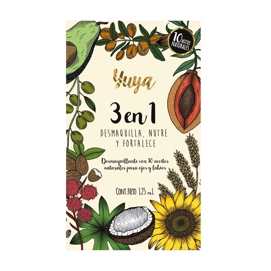 Desmaquillante Bifasico 10 Aceites Naturales Yuya