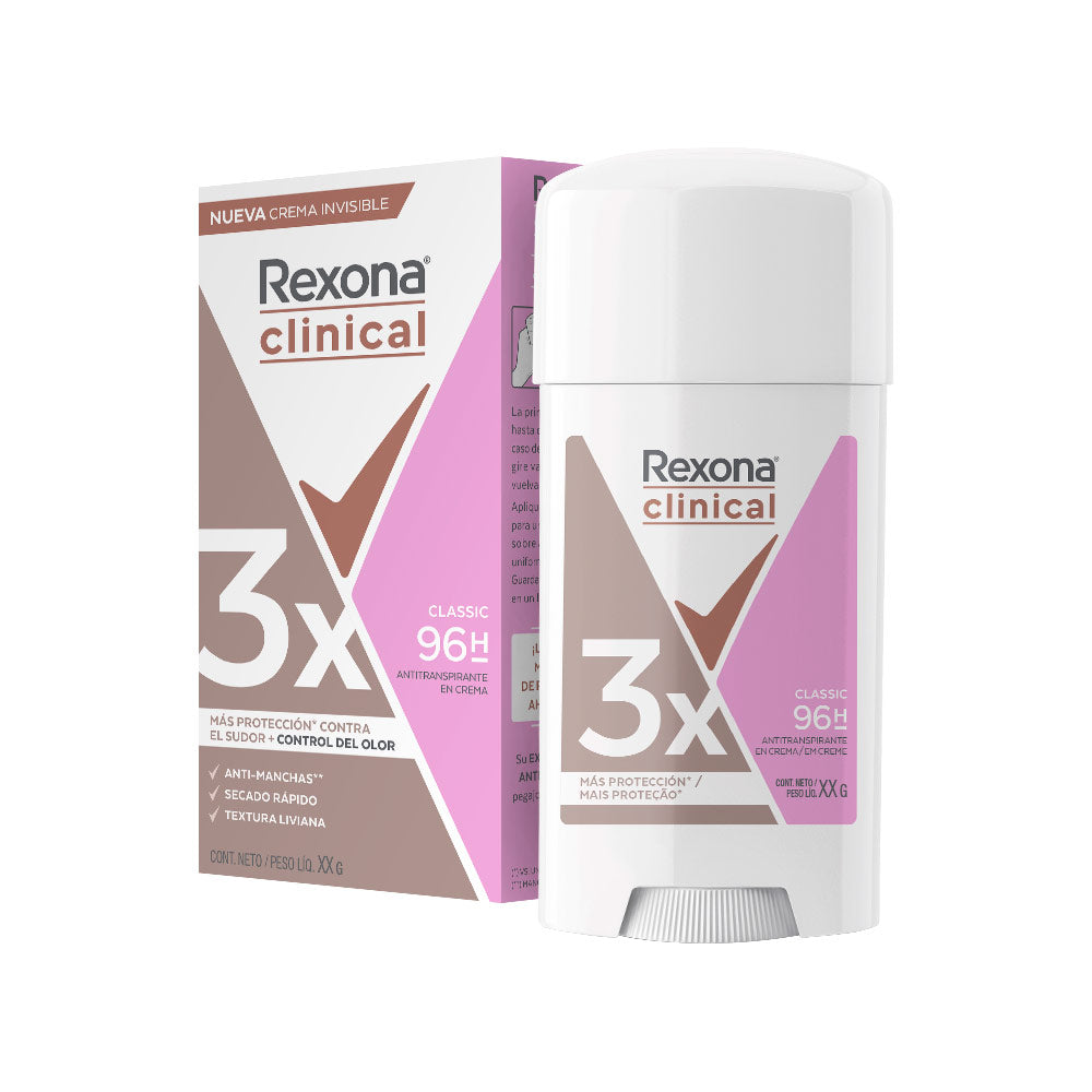 Antitranspirante en Crema Classic Clinical Rexona 58g