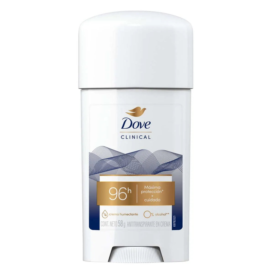 Antitranspirante en Crema 96H Clinical Dove