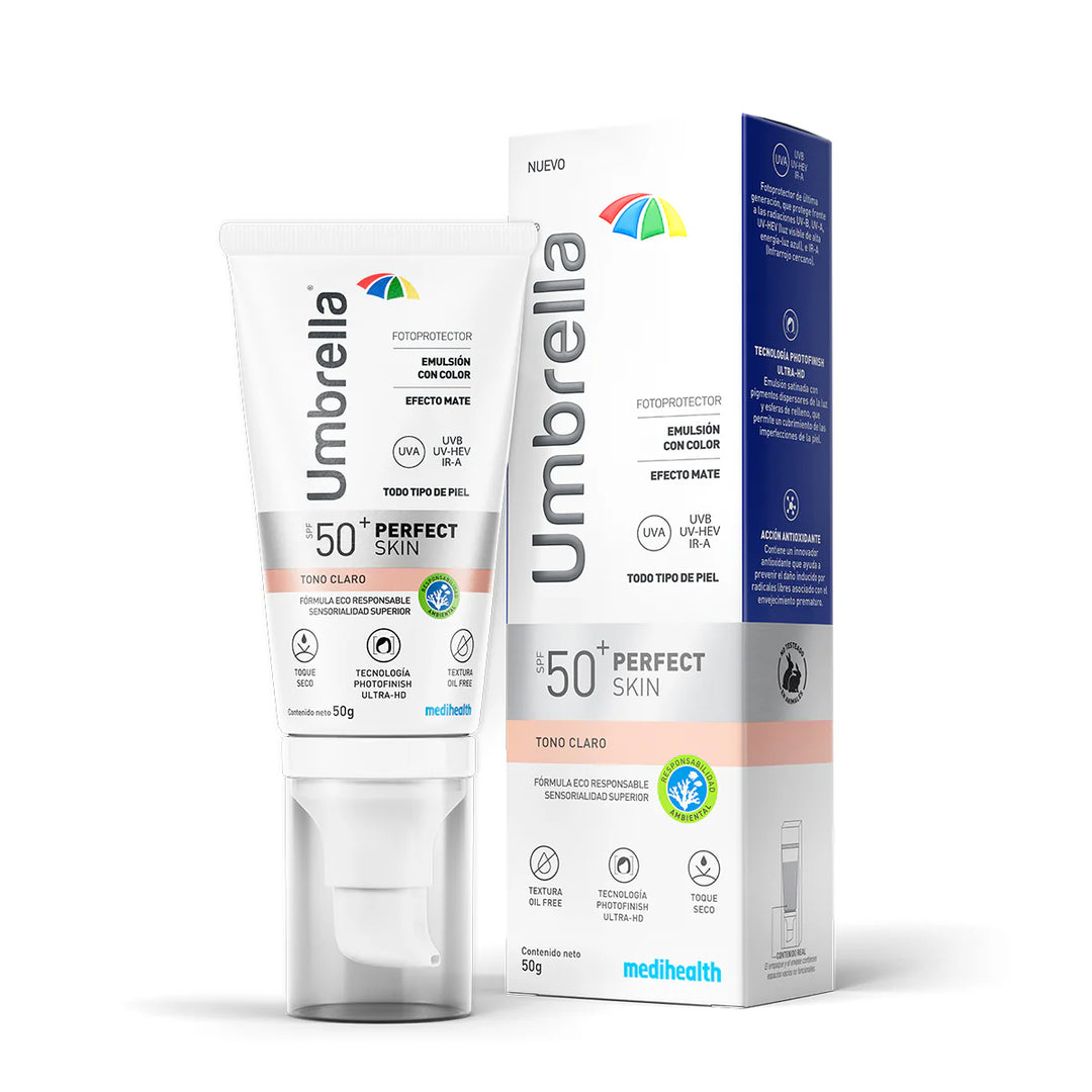 Umbrella Perfect Skin Tono Claro Protector Solar FPS50 Medihealth