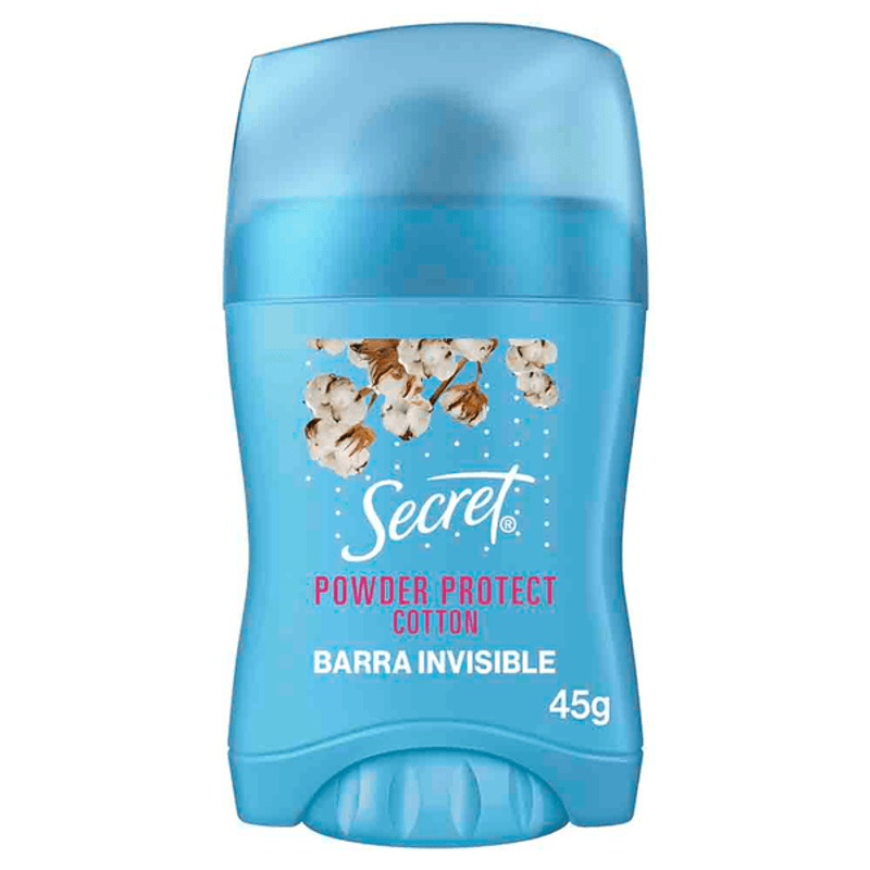 Barra Invisible Powder Protect Cotton Secret