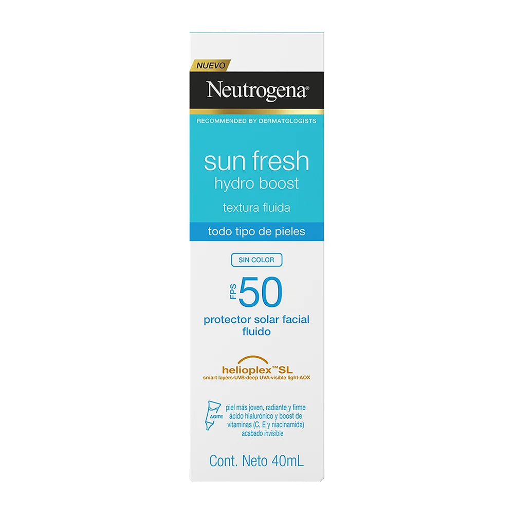 Sun Fresh Hydro Boost Protector Solar Fluido FPS50 Neutrogena