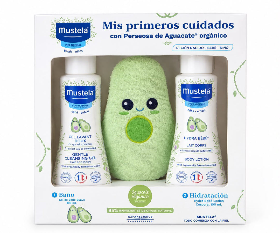 Kit Bebe Gel De Baño + Hydra Locion Corporal Mustela