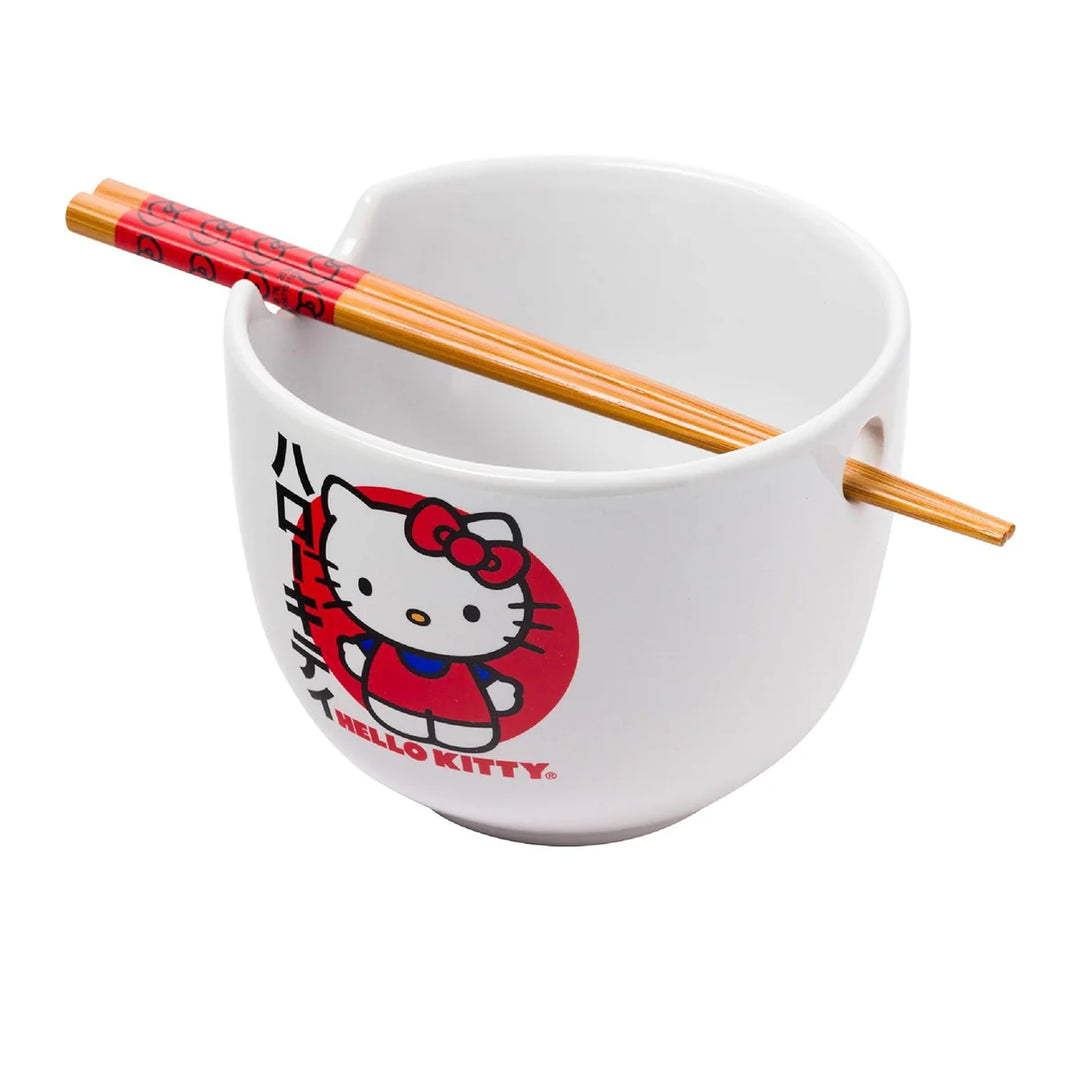 Bowl de Cerámica con Palillos de Sanrio