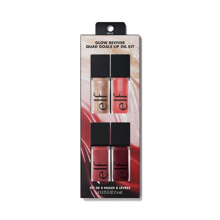 Glow Reviver Quad Goals Lip Oil Elf Kit 4P