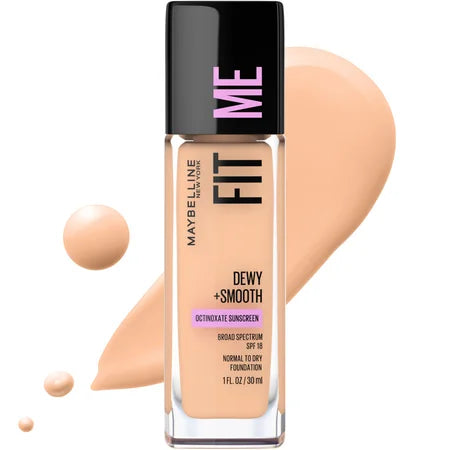 Base de Maquillaje Liquido Dewy Smooth Fit Me Maybelline