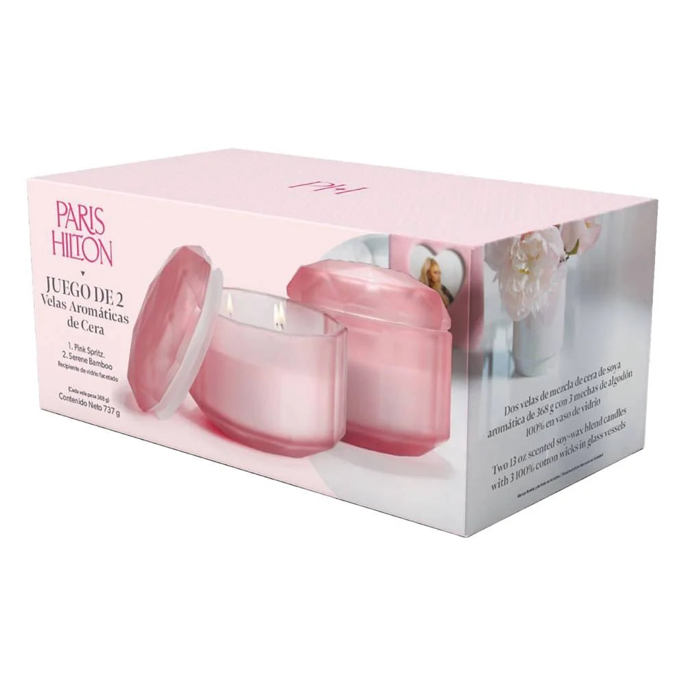 Juego De 2 Velas Aromaticas Paris Hilton