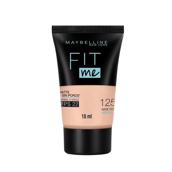 Base de Maquillaje Liquido Mini Mat Poreless Fit Me No.125 Maybelline