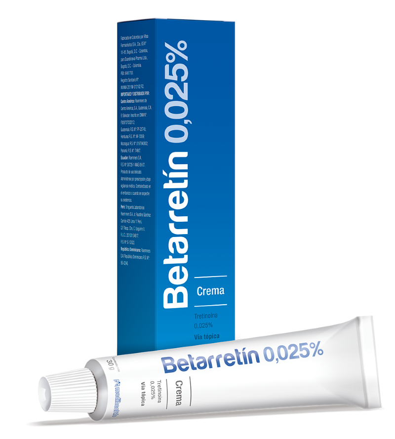 Betarretin Crema Tretinoina 0.025% Medihealth