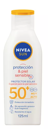 Protector Solar Corporal Piel Sensible FPS50 Sun Nivea