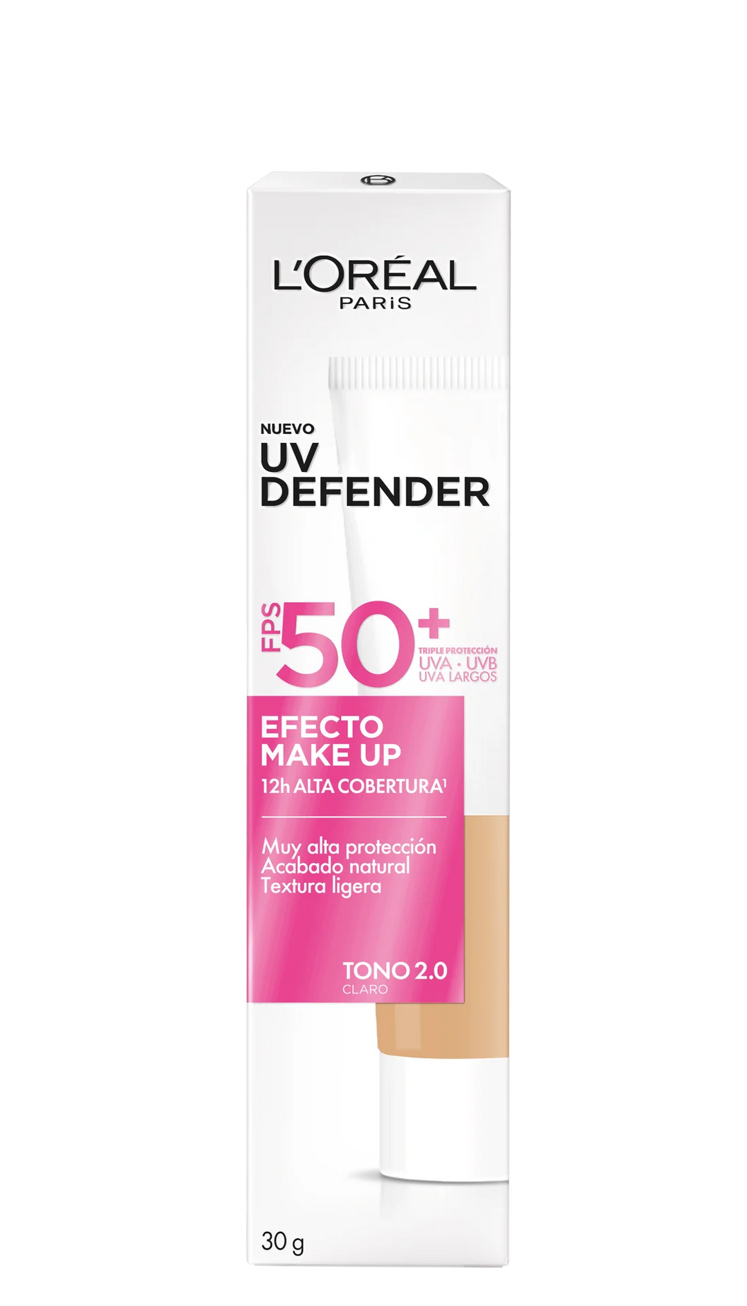 Uv Defender Efecto Make Up FPS50+ Loreal Paris