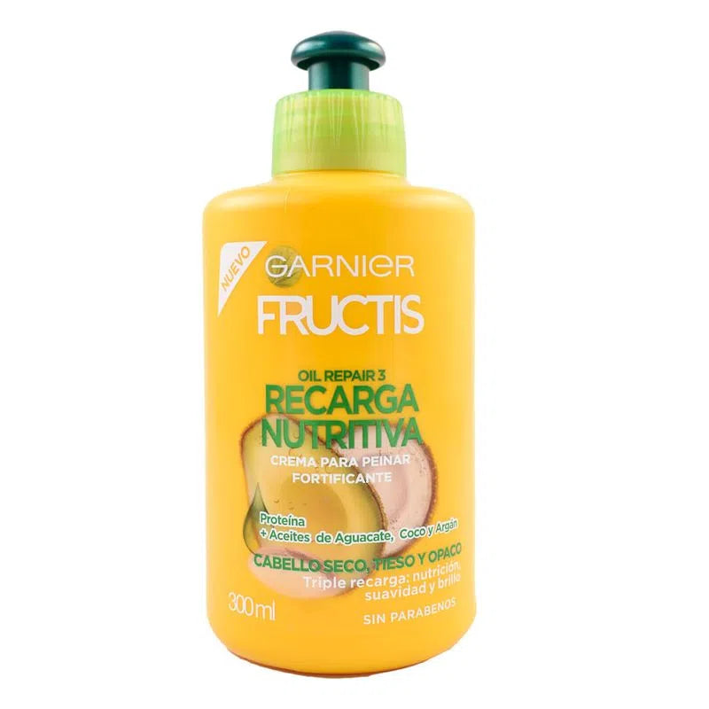 Crema para Peinar Recarga Nutritiva Garnier Fructis