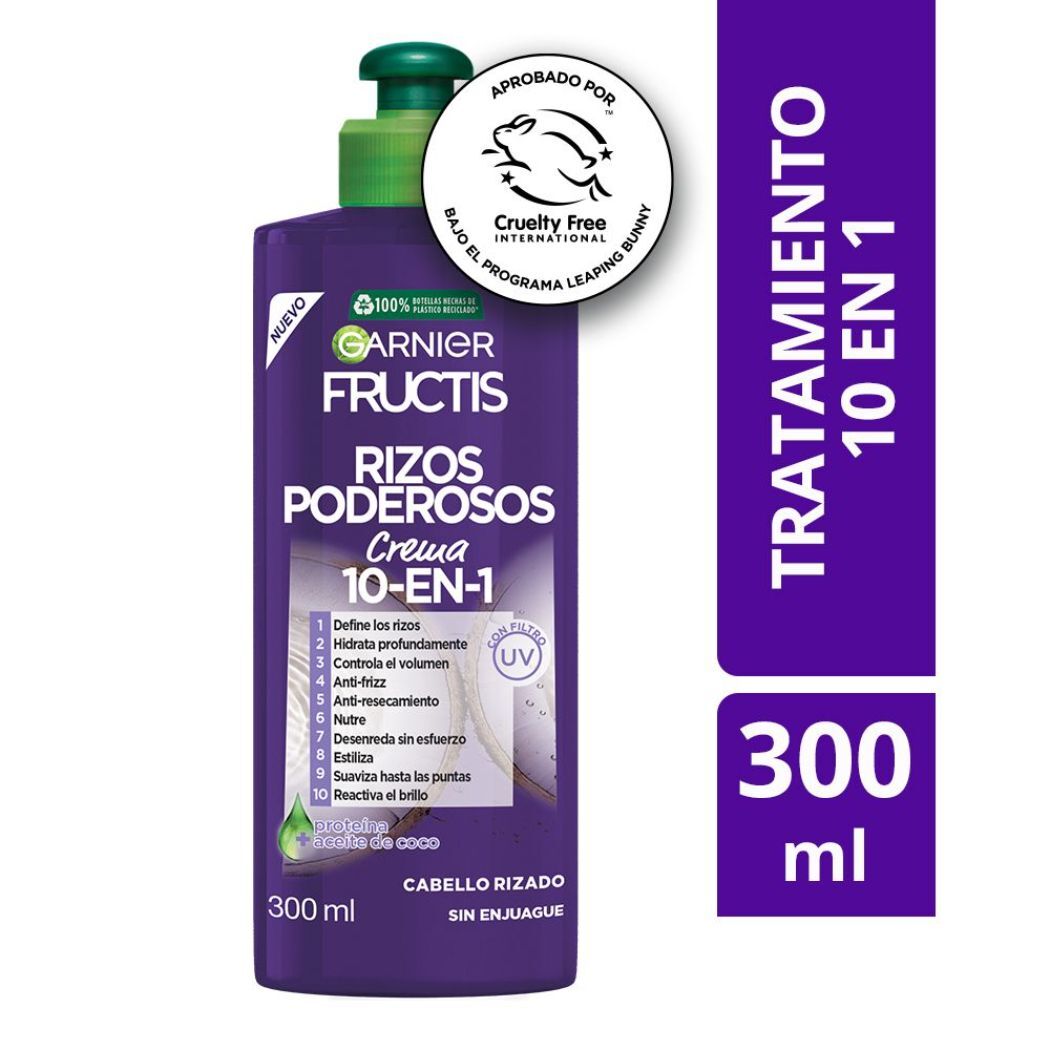 Crema para Peinar Rizos Poderosos Garnier Fructis