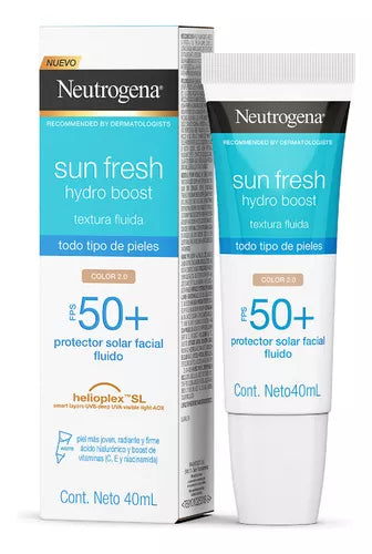 Sun Fresh Hydro Boost Protector Solar Fluido FPS50 Neutrogena