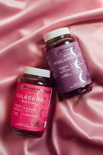 Kit Colageno + Acido Hialuronico Gomitas Belabear