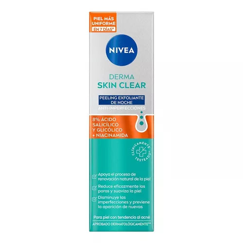 Derma Skin Clear Peeling Exfoliante Noche Nivea