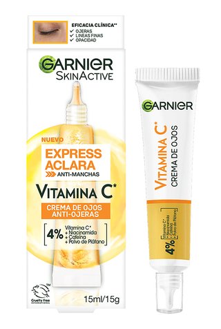 Express Aclara Crema Ojos Antiojeras Vitamina C 4% Garnier