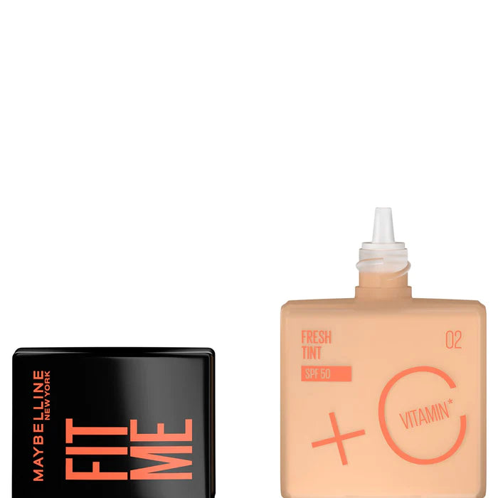 Fit Me Fresh Tint Base de Maquillaje 02 FPS50+Vitamina C Maybelline