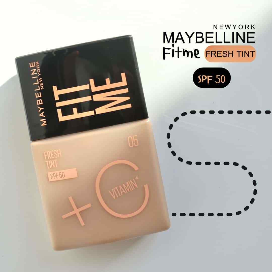 Fit Me Fresh Tint Base de Maquillaje 05 FPS50+Vitamina C Maybelline